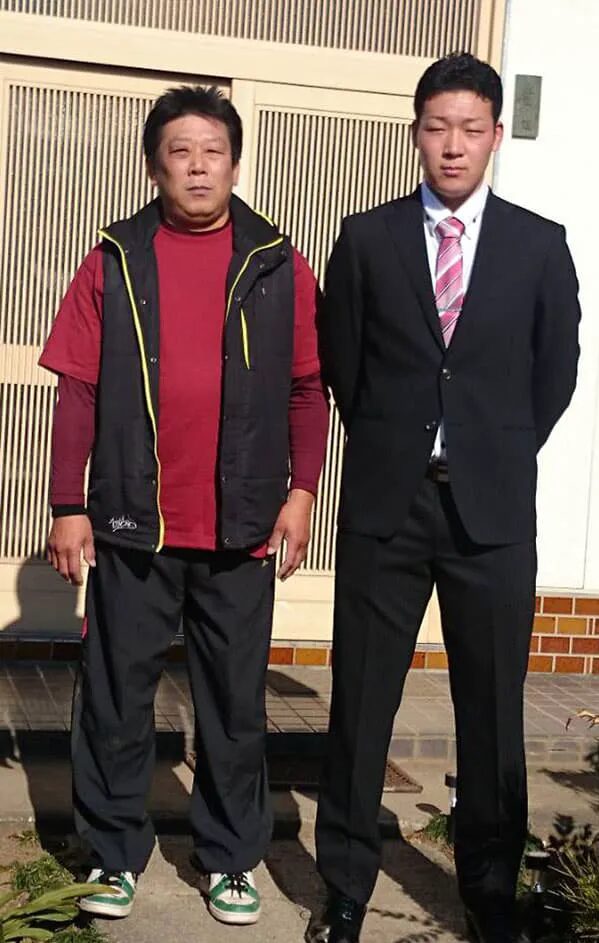 大山悠輔選手と父の正美さん