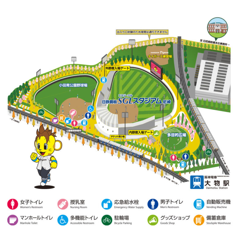 ゼロカーボンベースボールパーク案内図